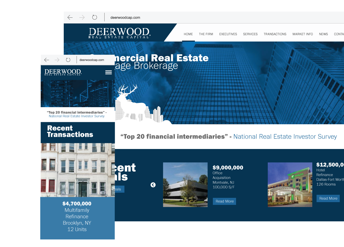 Deerwood Capital Website Design