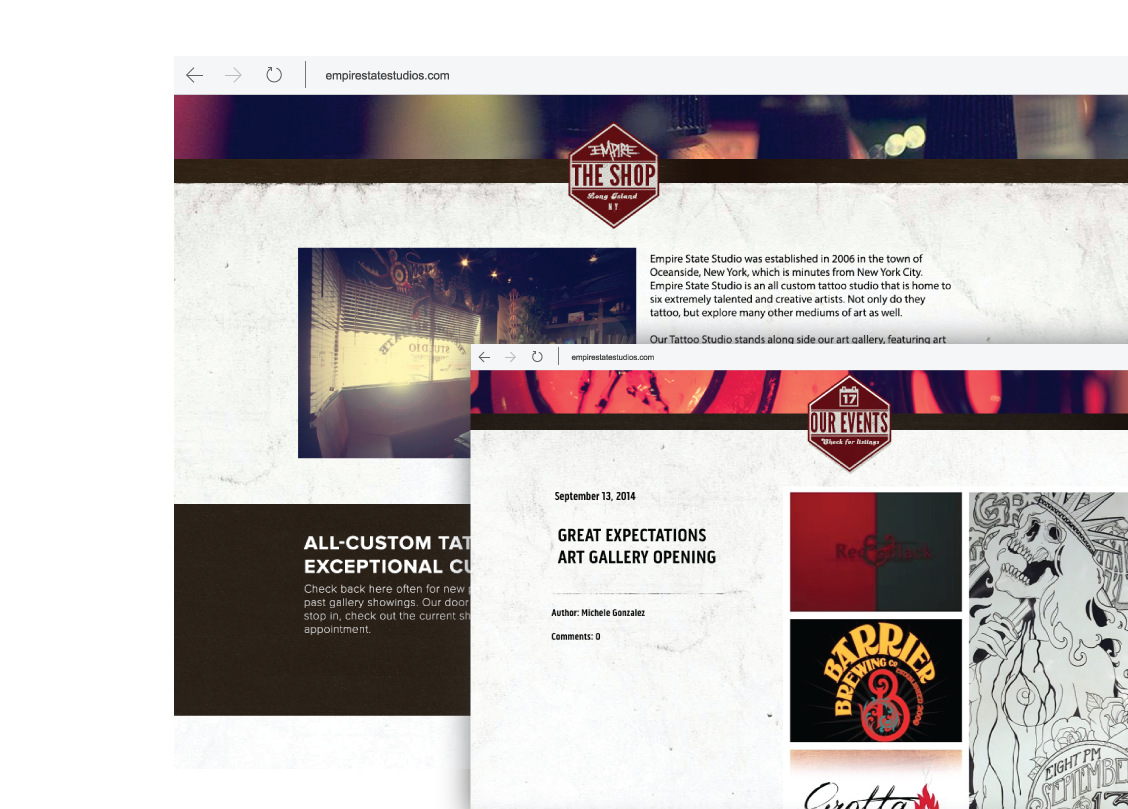 Empire State Studio Website Design