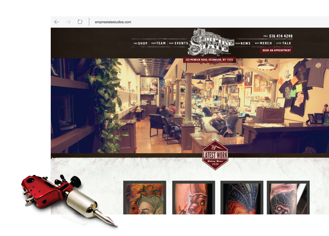 Empire State Studio Website Design